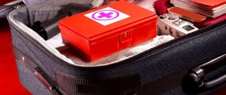 First aid kit suitcase