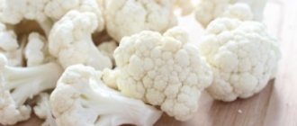 Cauliflower for first feeding and how to cook it