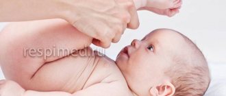 Treatment of bronchitis in a child