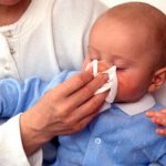 Runny nose in a baby