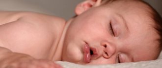 Why does a baby breathe often in his sleep?