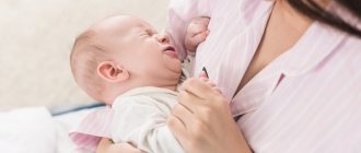 Baby restlessly eats breast milk