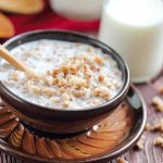 Sweet buckwheat porridge with milk